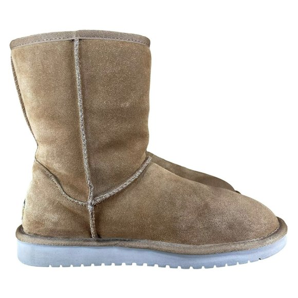 Koolaburra By UGG Chestnut Victoria Short Boots 1015874 Suede Slip On Women 10 - Picture 3 of 10